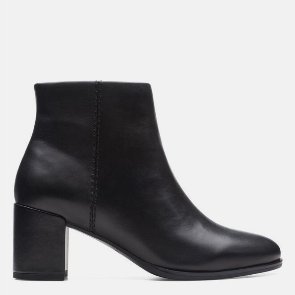 Clarks Black Ankle Booties